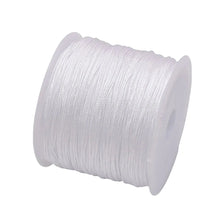 Load image into Gallery viewer, 50 Yards 0.8mm Braided Nylon Cord – Durable Satin String for Jewelry Making, Beading, Macrame, Chinese Knot &amp; DIY Crafts
