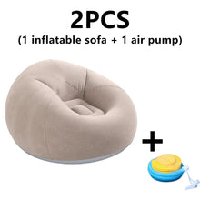 Load image into Gallery viewer, Inflatable PVC Sofa with Air Pump – Outdoor Camping &amp; Travel
