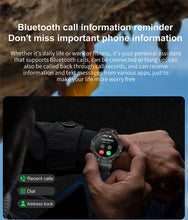 Load image into Gallery viewer, Smartwatch Military Men 360*360 HD Screen Flashlight Health Monitoring Waterproof Heart Rate BT Call Smart Watch For Android IOS
