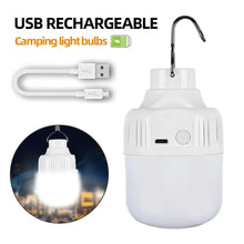 将图片加载到图库查看器，Portable USB Rechargeable LED Camping Light Multifunctional Outdoor Emergency Hanging Tent Lamp Hiking Picnics Night Lighting
