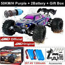 Load image into Gallery viewer, 4WD RC Off-Road Car - 1:16 High-Speed Brushless Truck, 50-80KM/H, 4x4 Drift Racing Toy for Kids &amp; Adults

