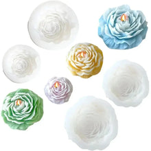 Load image into Gallery viewer, 3D Peony Flower Silicone Candle Mold – DIY Relief Candle, Soap &amp; Resin Mold for Handmade Crafts, Gifts &amp; Home Décor
