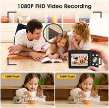 Load image into Gallery viewer, DC403 44MP HD Digital Camera 16X Digital Zoom Cameras Support For Taking Photos Recording Videos For Thanksgiving New Year Gifts
