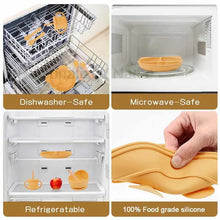 Load image into Gallery viewer, Baby Feeding Plate Set Suction Bowl Silicone Tableware 6PCS

