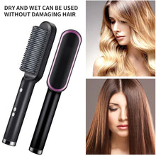 Load image into Gallery viewer, Hair Straightener Professional Quick Heated Electric Hot Comb Hair Straightener Personal Care Multifunctional Hairstyle Brush
