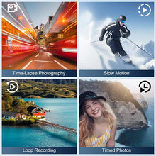 将图片加载到图库查看器，NBD 4K HD&amp;48MP Camcorder Video Camera With Wi-Fi &amp; App Control,Video Recorder with 3X Battery Life, 16X Zoom, 270° IPS Screen
