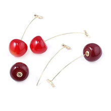 Load image into Gallery viewer, JoJo Bizarre Adventure Cherry Drop Earrings – Anime Cosplay Jewelry
