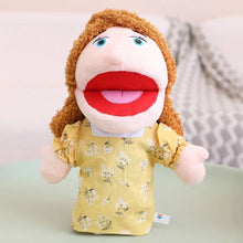 Load image into Gallery viewer, 28-33cm Kids Plush Finger &amp; Hand Puppet Popular Activity Boy Girl Role Play Bedtime Story Props Family Role Playing Toys Doll
