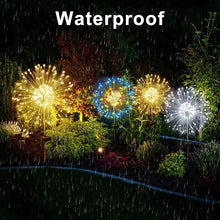Load image into Gallery viewer, Solar Firework Garden Light – IP65 Waterproof LED Outdoor Lawn &amp; Flower Lamp with 8 Modes
