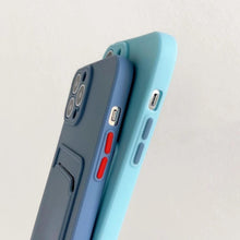 将图片加载到图库查看器，White Luxury Card Holder Phone Case for iPhone 13 12 Pro Wallet Soft Back Cover Shockproof  Cute Protective Case for iPhone Cute Case With Card Holder
