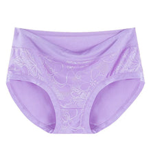 Load image into Gallery viewer, New Arrival Sexy Briefs Lady Soft Lace Printing Bamboo Fiber Plus Size 6XL Women's Underwear  Woman Mother Panties

