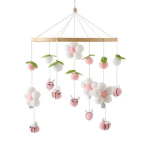 Load image into Gallery viewer, Crib Mobile Rattle Wooden Baby Bell with Felt Cartoon Bear Toys
