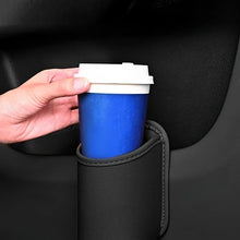 将图片加载到图库查看器，Car Door Cup Holder PU Leather Automotive Black Drink Rack Storage Bin Auto Back Seat Cup Holder Organizer For Car Accessories
