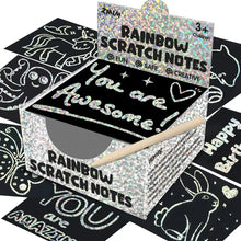 Load image into Gallery viewer, Dazzling Scratch Painting Kit - Parent-Child Interactive DIY Craft Toy with Note Cards
