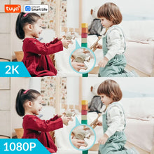 Load image into Gallery viewer, Tuya Smart Security 2/4Pack - 3MP Wired Camera w/Night Vision, Motion/Sound Detection, Pet Monitor for Home, iOS/Android/Web
