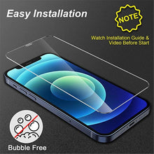 Load image into Gallery viewer, 4PCS Tempered Glass for iPhone 11 12 13 Pro XR X XS Max Screen Protector on for iPhone 14 Pro Max Mini 7 8 6 6S Plus 5S SE Glass Tempered Glass Pad Full Screen Screen Protector
