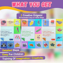 Load image into Gallery viewer, Origami Kit with 30/96 Sheets &amp; Guiding Book - DIY Art Craft for Kids &amp; Beginners
