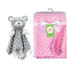 Load image into Gallery viewer, Personalized Newborn Baby Blanket with Name &amp; Custom Stroller Gift Set
