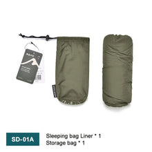 Load image into Gallery viewer, Outdoor Camping Sleeping Bag Liner Ultralight Mummy Sleeping Bag Backpack Liner Single Person Travel  Sleeping Bag
