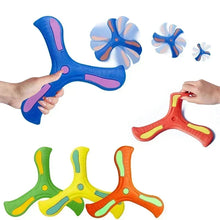 Load image into Gallery viewer, Children Outdoor Sport Flying Disc Soft EVA Touching Boomerang Return Dart Hand Throw Spinner Parent-Child Interactive Game Toys
