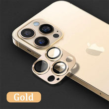 Load image into Gallery viewer, Camera Lens Metal Protector Glass For iPhone 14 13 Pro Max 13 Mini Back Lens Cap On iPhone 14 Plus Full Cover Protective Cases Metal Camera Cover with Tempered Glass Screen Protector
