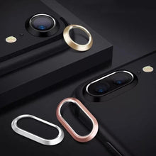 将图片加载到图库查看器，2 In 1 Metal Camera Lens Protector For Iphone 7 8 Plus X Lens Protective Circle Ring Cover With Tempered Glass For Iphone X Scratch Resistant Hd Tempered Glass Camera Screen Protector
