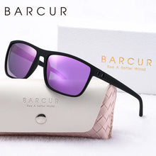 Load image into Gallery viewer, BARCUR Original Trendy White Pink Polarized Sunglasses Lightweight Comfort Square PC Eyewear for Women Sports UVA &amp; UVB Protection Trendy Sun Glasses for Summer
