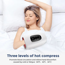 Load image into Gallery viewer, Wireless Electric Hand Massager Air Compression Hot Compress Palm Acupoint Massager Finger Arthritis Numbness Muscle Relaxation
