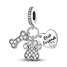 Load image into Gallery viewer, 925 Sterling Silver Pink Butterfly &amp; Luminous Firefly Charm – Dangle Bead for Bracelet or Necklace | Elegant DIY Jewelry Gift for Women
