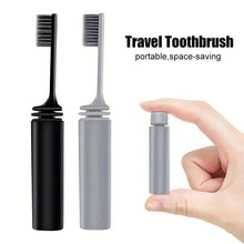 Load image into Gallery viewer, Portable Compact Charcoal Folding Toothbrush - Perfect for TravelCamping, and Hiking - Easy to Take and Efficient Teethbrush
