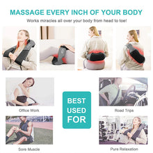 Load image into Gallery viewer, Medcursor Electric Neck And Back Massager Neck And Shoulder Kneading Massage Pillow Neck Cervical Back Massage Shawl
