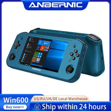 Load image into Gallery viewer, ANBERNIC Win600 PC Games Handheld AMD 3020e/3050e 5.94 Inch IPS Screen Office Video Game Console Windows 10 WiFi5  Pocket Laptop
