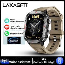 Load image into Gallery viewer, LAXASFIT 2024 Outdoor Military Men's Smart Watch Bluetooth
