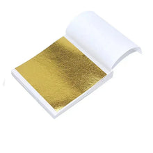 Load image into Gallery viewer, 100 Sheets Gold Leaf Paper - DIY Art, Craft, &amp; Decoration Kit
