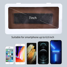 Load image into Gallery viewer, White Phone Holder Waterproof Phone Case Bathroom Shower Phone Holder Stand Box Wall Mounted Shower Case Bracket Full Body Waterproof Shockproof Phone Case Clear Protective Cover Case
