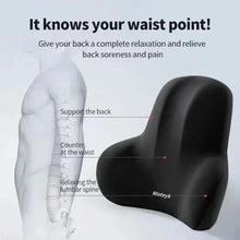 Load image into Gallery viewer, Memory Foam Car Neck and Lumbar Support Cushion – Ergonomic Pillow Set for Comfortable Driving and Posture Relief
