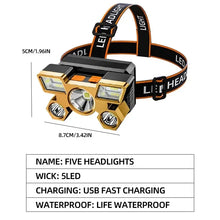 Load image into Gallery viewer, Powerful Rechargeable Head Flashlight for Fishing Led Headlamp Nitecore Camping Headlights Hunting Torch Hiking Front Lanterns
