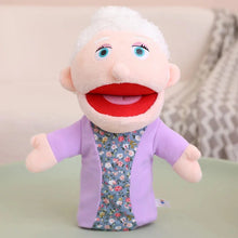 Load image into Gallery viewer, 28-33cm Kids Plush Finger &amp; Hand Puppet Popular Activity Boy Girl Role Play Bedtime Story Props Family Role Playing Toys Doll
