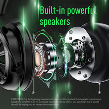 Load image into Gallery viewer, EKSA E5000 Pro Gaming Headphones for PC/PS4/Xbox/Switch, 7.1 Wired Headset Gamer with ENC Mic, USB/Type C/3.5mm Detachable Cable
