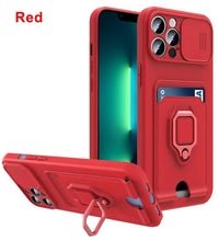 将图片加载到图库查看器，Lightweight Heavy Duty Protective Case With Rotatable Kickstand Ring For iPhone 13 14 Case Magnetic Ring Holder Cover for iPhone 12 11 14 Pro Wallet Card Armor iphone Case
