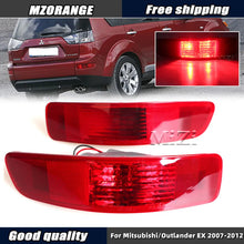 将图片加载到图库查看器，Rear Bumper Lights For Mitsubishi Outlander EX 2007-2012 Red Lens Tail Brake Light Fog Lamp Car Accessories
