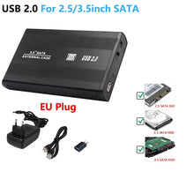 Load image into Gallery viewer, USB to SATA IDE HDD SSD 2.5/3.5 inch Adapter Hard Drive Enclosure USB3.0 Case HD External Solid State Hard Disk Box Adapter
