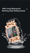 将图片加载到图库查看器，LED Watch Men Fashion Creative Crab Type Electronic Watch Luminous Binary Gift Business Style Cool Waterproof Multi Function
