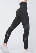 将图片加载到图库查看器，Women Mesh Leggings High Waist Seamless Fitness Leggings Fashion Female Gym Workout Leggings Seamless Gym Running Stylish Tight Athletic Leggings Soft Active Legging For Women
