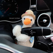 Load image into Gallery viewer, Kawaii Plush Puppy Clutch Decoration – Cute Dog Car Wiper &amp; Turn Signal Switch Ornament with Bowknot | Auto Interior Accessories
