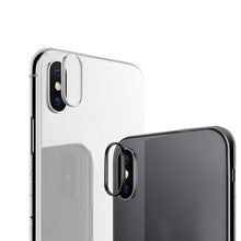 将图片加载到图库查看器，2 In 1 Metal Camera Lens Protector For Iphone 7 8 Plus X Lens Protective Circle Ring Cover With Tempered Glass For Iphone X Scratch Resistant Hd Tempered Glass Camera Screen Protector
