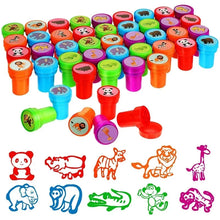 Load image into Gallery viewer, 10pcs Assorted Self-Inking Stamps for Kids - DIY Craft &amp; Scrapbooking
