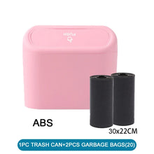 将图片加载到图库查看器，Car Trash Can (with Lid) Contains 60 (300) Garbage Bags, Small Car Trash Can, Leak-proof Mini Car Accessories
