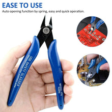 Load image into Gallery viewer, NJBLZQ Pliers Carbon Steel Pliers Electrical Wire Cable Cutters Cutting Side Snips Flush Pliers Nipper Home Hand Tools Blue
