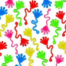 Load image into Gallery viewer, 12PCS for Kids Adult Glitter Sticky Hands Mini Stretchy Stress Relief Sensory Toys Party Favors Supplies Goodie Bag Stuffers
